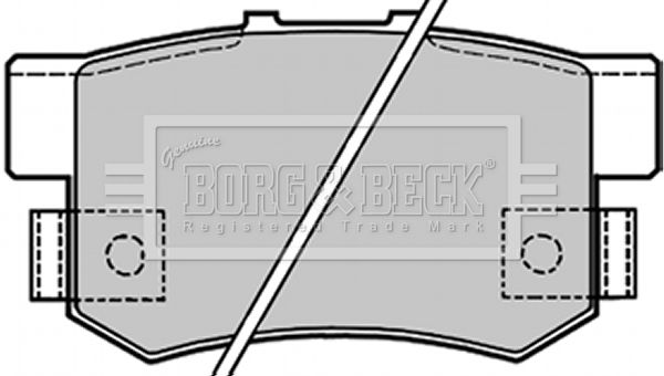 BORG & BECK Piduriklotsi komplekt,ketaspidur BBP1656